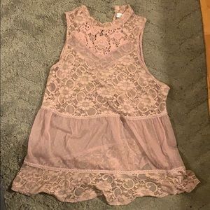 Lace Sleeveless Top